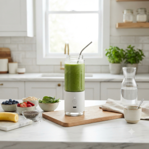 Portable Blender USB rechargeable smoothie maker for travel and kitchen