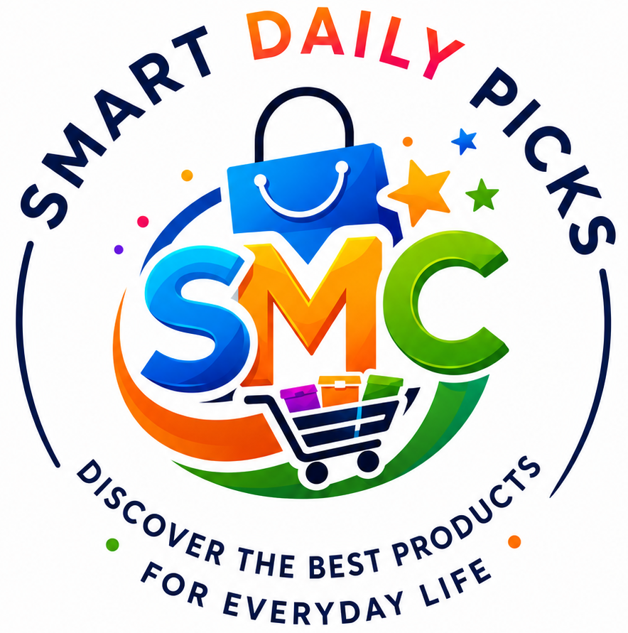 Smart Daily Picks SMC logo with colorful shopping icon